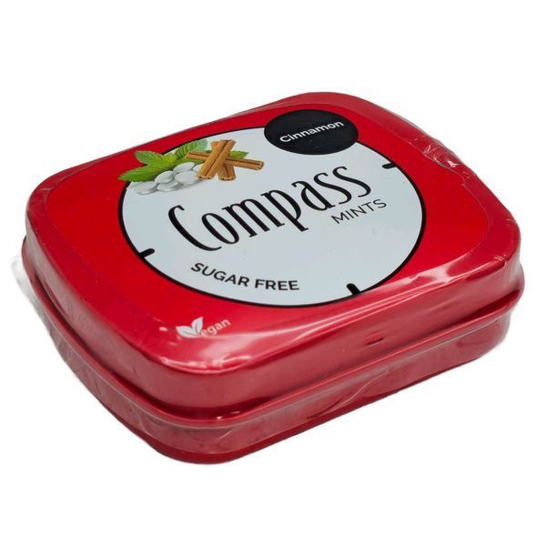 М'ятні цукерки Compass Mints Cinnamon без цукру 14 г 1125 фото
