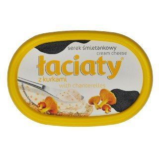 Вершковий сир Łaciaty з лисичками 135 г 20323 фото