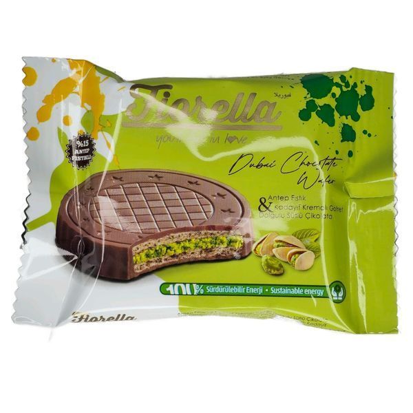 Вафля Fiorella Dubai Chocolate з фісташкою 27 г 72685 фото