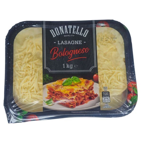 Лазанья Donatello Болоньєзе 1 кг 00826 фото