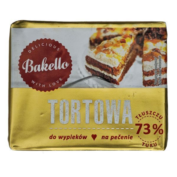 Рослинний жир для випічки Bakello Tortowa 73% 250 г 4567 фото
