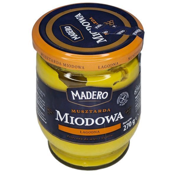 Медова гірчиця Madero Musztarda Miodowa Łagodna 270 г 12012 фото