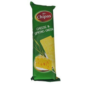 Картопляні чіпси Mr. Chipas зі смаком сиру та зеленої цибулі 75 г 80215 фото