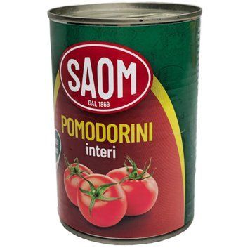 Томати цілі Saom у власному соку 400 г 0559 фото