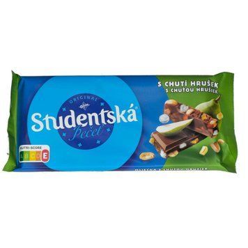 Молочний шоколад Orion Studentsk&aacute; Pečeť з арахісом, желе та смаком груші 170 г 83218 фото