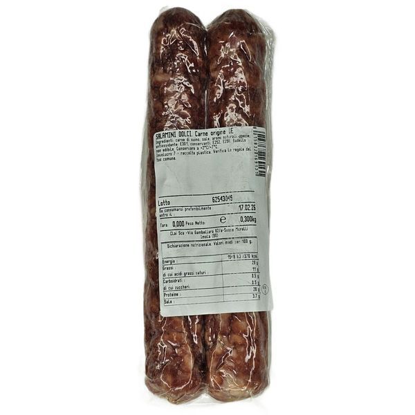 Салямі Salumi & Sapori Il Sapore della Tradizione Salamini Dolci 300 г 69131 фото