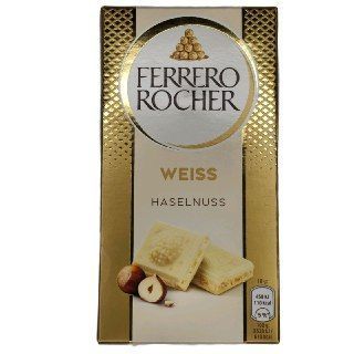 Шоколад білий Ferrero Rocher з фундуком 90 г 9884 фото