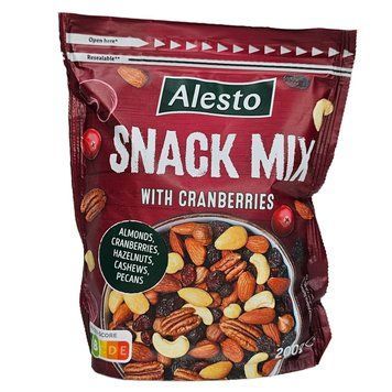 Суміш горіхів та журавлини Alesto Snack Mix with Cranberries 200 г 53049 фото