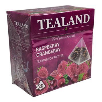 Фруктовий чай Tealand Raspberry Cranberry 20 пакетиків 40 г 9627 фото