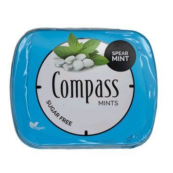 М'ятні цукерки Compass Mints Spearmint без цукру 14 г 00876 фото